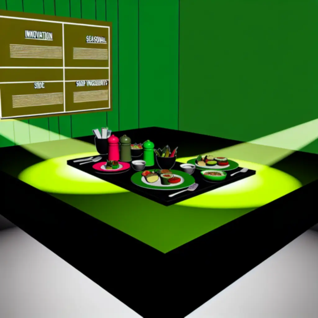 Plank met maandelijkse specials in een moderne sportlounge