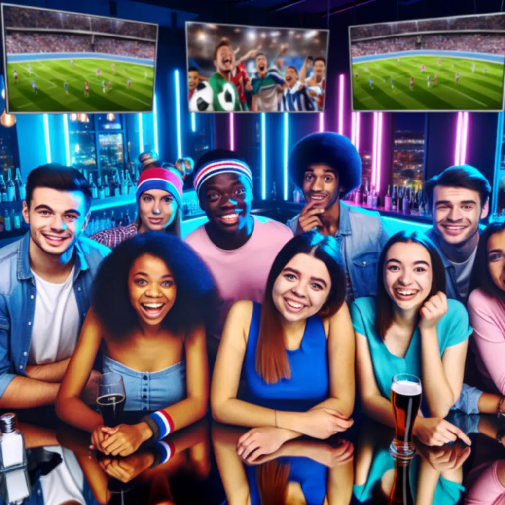 Drukke thema-avond met dansende bezoekers in neonlicht