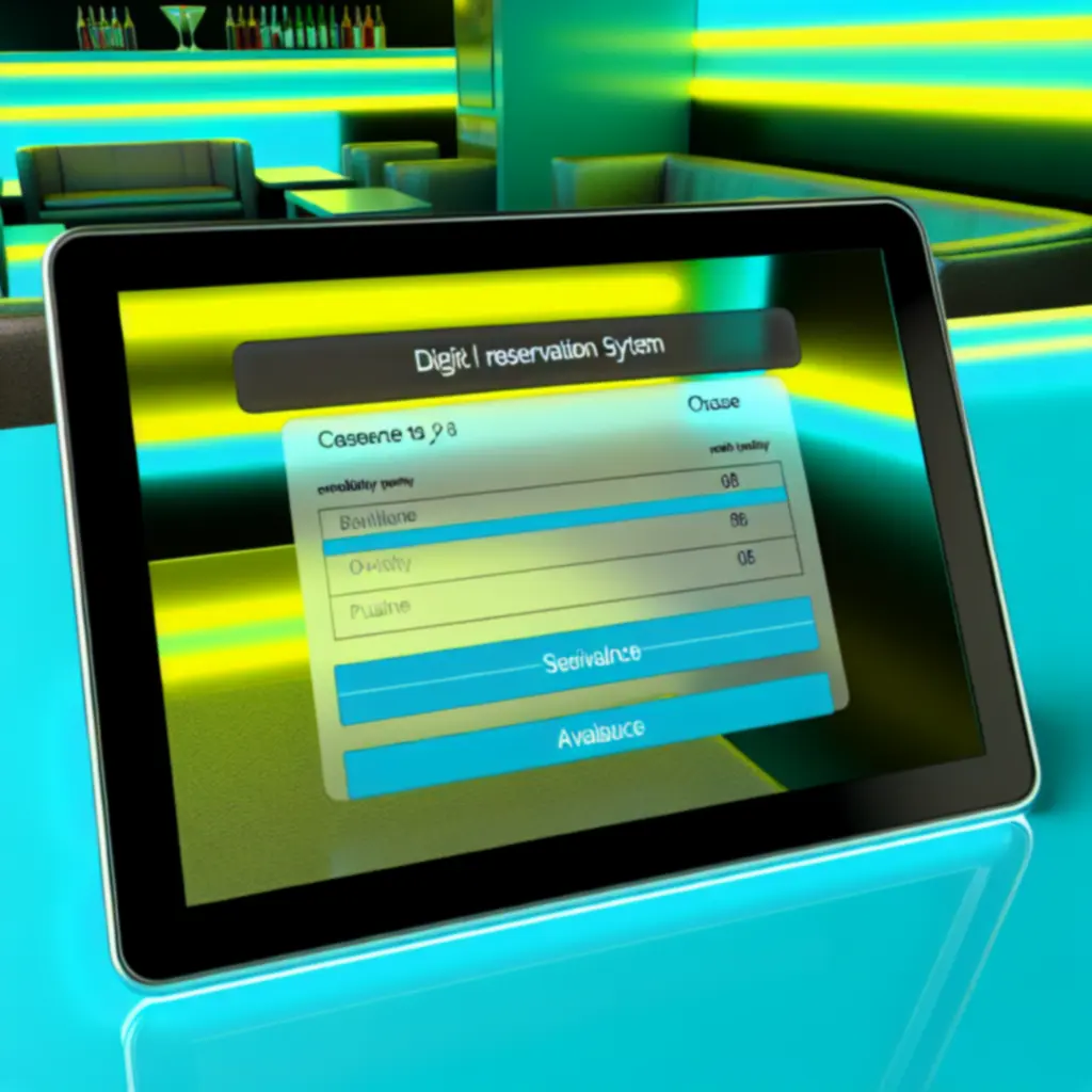 Dynamische interface met tijdsloten en beschikbaarheid voor een sportlounge-reservering